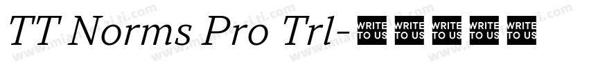 TT Norms Pro Trl字体转换